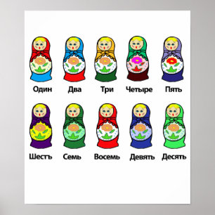 Russische nestdollar (Matryoshka) Poster