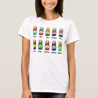 Russische nestdollar (Matryoshka) T-shirt