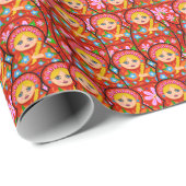 Russische Nesting Doll - Matryoshka Cadeaupapier (Rol Hoek)