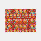 Russische Nesting Doll - Matryoshka Fleece Deken (Voorkant (Horizontaal))