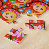 Russische Nesting Doll - Matryoshka Legpuzzel (Zijkant)