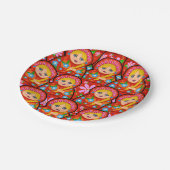 Russische Nesting Doll - Matryoshka Papieren Bordje (Gekanteld)