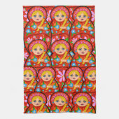 Russische Nesting Doll - Matryoshka Theedoek (Verticaal)