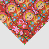 Russische Nesting Doll - Matryoshka Tissuepapier (Detail)