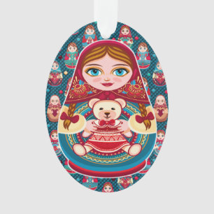 Russische nestpop ornament