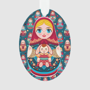 Russische nestpop ornament