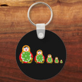 Russische nestpop sleutelhanger (Voorkant)