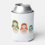 Russische nestpoppen blikjeskoeler (Blikje Voorkant)