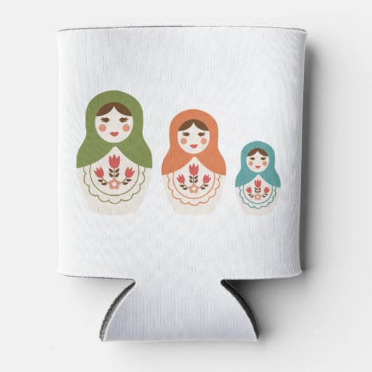 Russische nestpoppen blikjeskoeler (Voorkant)