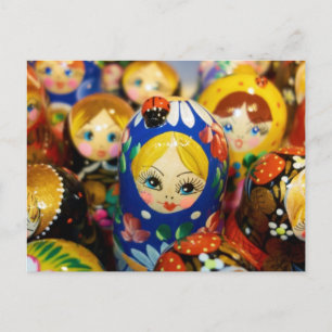Russische nestpoppen briefkaart