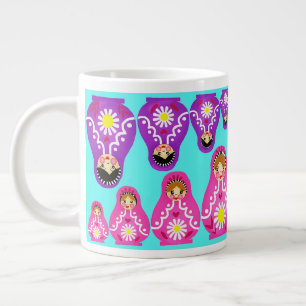 Russische nestpoppen grote koffiekop