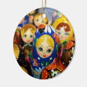Russische nestpoppen keramisch ornament (Links)