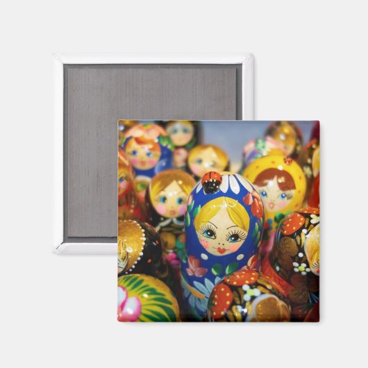 Russische nestpoppen magneet (Voorkant / Achterkant)
