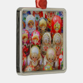 Russische nestpoppen metalen ornament (Rechts)