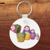 Russische nestpoppen sleutelhanger (Voorkant)