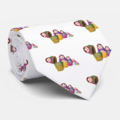 Russische nestpoppen stropdas (Opgerold)