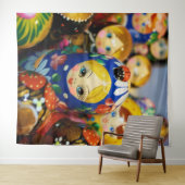 Russische nestpoppen wandkleed (In Situ (horizontaal))