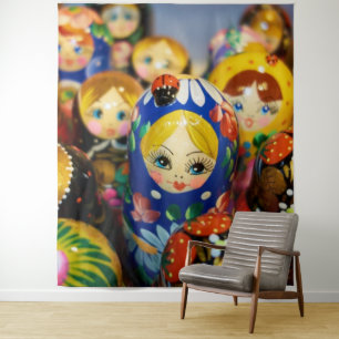 Russische nestpoppen wandkleed