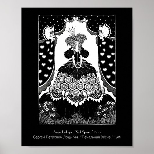  Russische Nieuwe Kunst Koningin en kasten Poster (Voorkant)