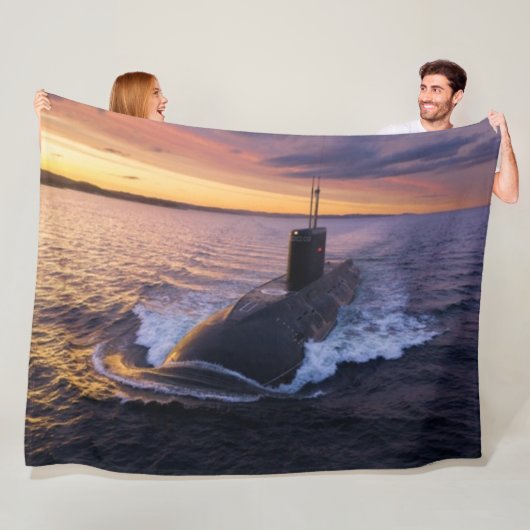 RUSSISCHE ONDERZEEËR FLEECE DEKEN (In situ)
