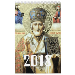 Russische pictogrammen kalender
