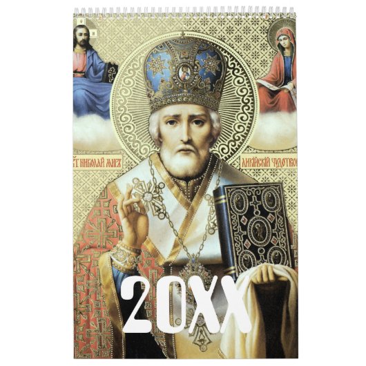 Russische pictogrammen kalender (Hoes)