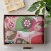 Russische pop-illustratie achtergrond tissuepapier (Geschenk)