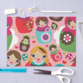 Russische pop-illustratie achtergrond tissuepapier (Craft)