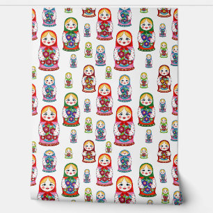 russische poppen behang