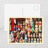 Russische poppen briefkaart (Voorkant / Achterkant)