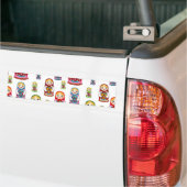 russische poppen bumpersticker (Op Truck)
