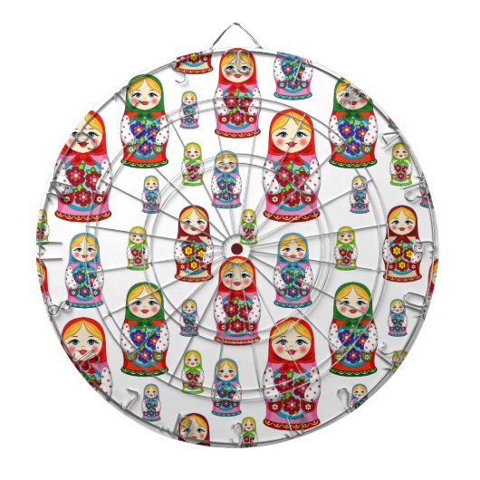 russische poppen dartbord (Voorkant)
