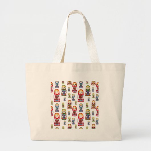 russische poppen grote tote bag (Voorkant)