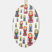 russische poppen keramisch ornament (Links)