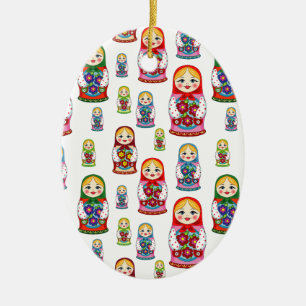 russische poppen keramisch ornament