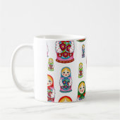 russische poppen koffiemok (Links)