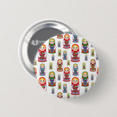 russische poppen ronde button 5,7 cm (Voorkant /achterkant)