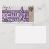 Russische postzegel Kuskovo Notitiekaartje (Voorkant / Achterkant)