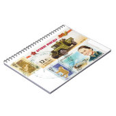 Russische postzegels notitieboek (Linkerzijde)