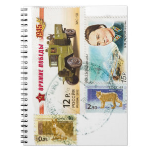 Russische postzegels notitieboek
