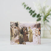 Russische priesters en paaskinderen vergoeden Jezu Briefkaart (Staand voorkant)