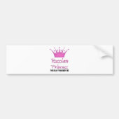 Russische prinses bumpersticker (Voorkant)