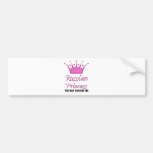 Russische prinses bumpersticker