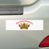 Russische prinses bumpersticker (Op auto)