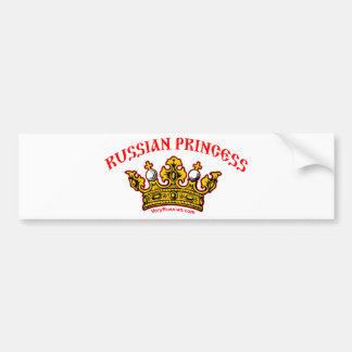 Russische prinses bumpersticker