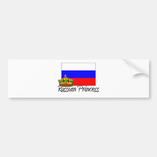 Russische prinses bumpersticker (Voorkant)