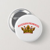 Russische prinses ronde button 5,7 cm (Voorkant /achterkant)