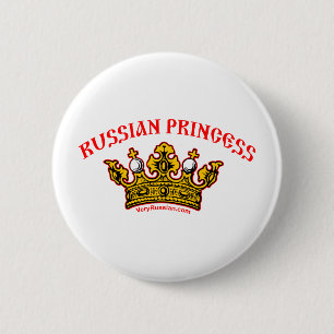 Russische prinses ronde button 5,7 cm