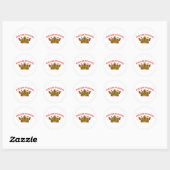 Russische prinses ronde sticker (Vel)