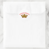 Russische prinses ronde sticker (Tas)